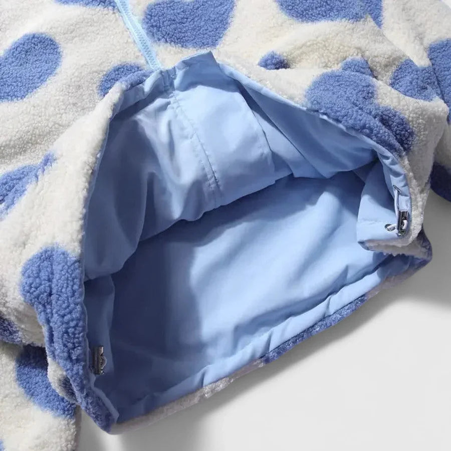 Αφροξυλία - Ζεστό αναστρέψιμο μπουφάν με απαλή υφή και μοντέρνο στυλ