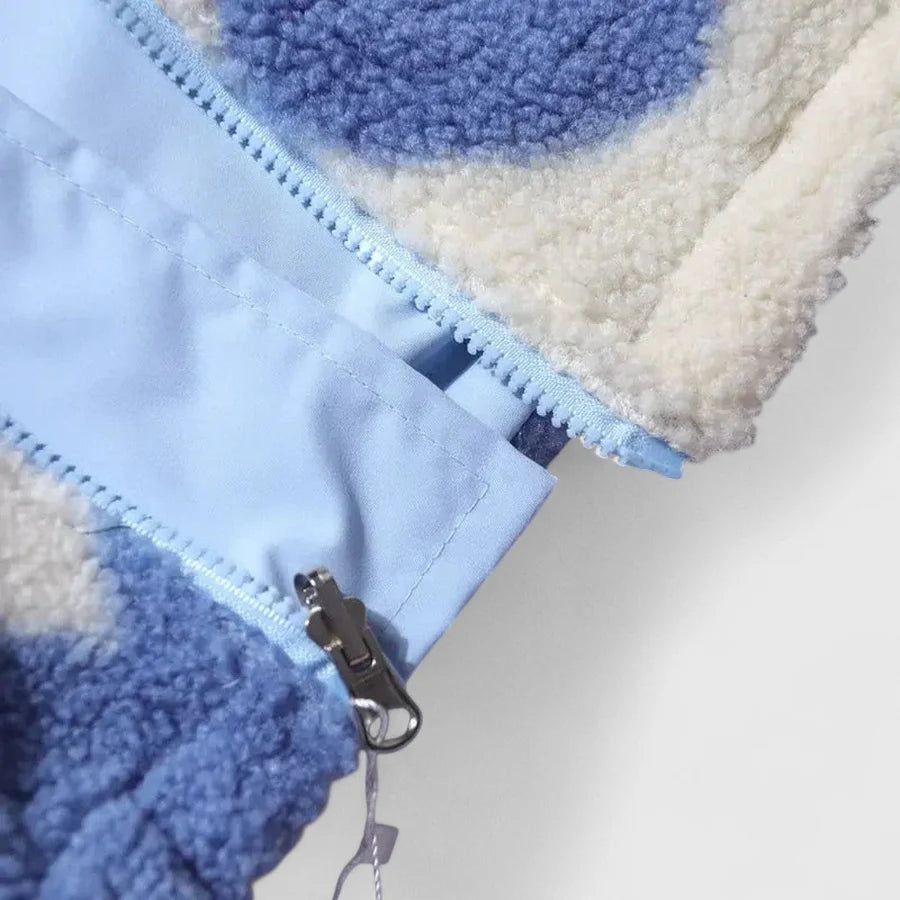 Αφροξυλία - Ζεστό αναστρέψιμο μπουφάν με απαλή υφή και μοντέρνο στυλ