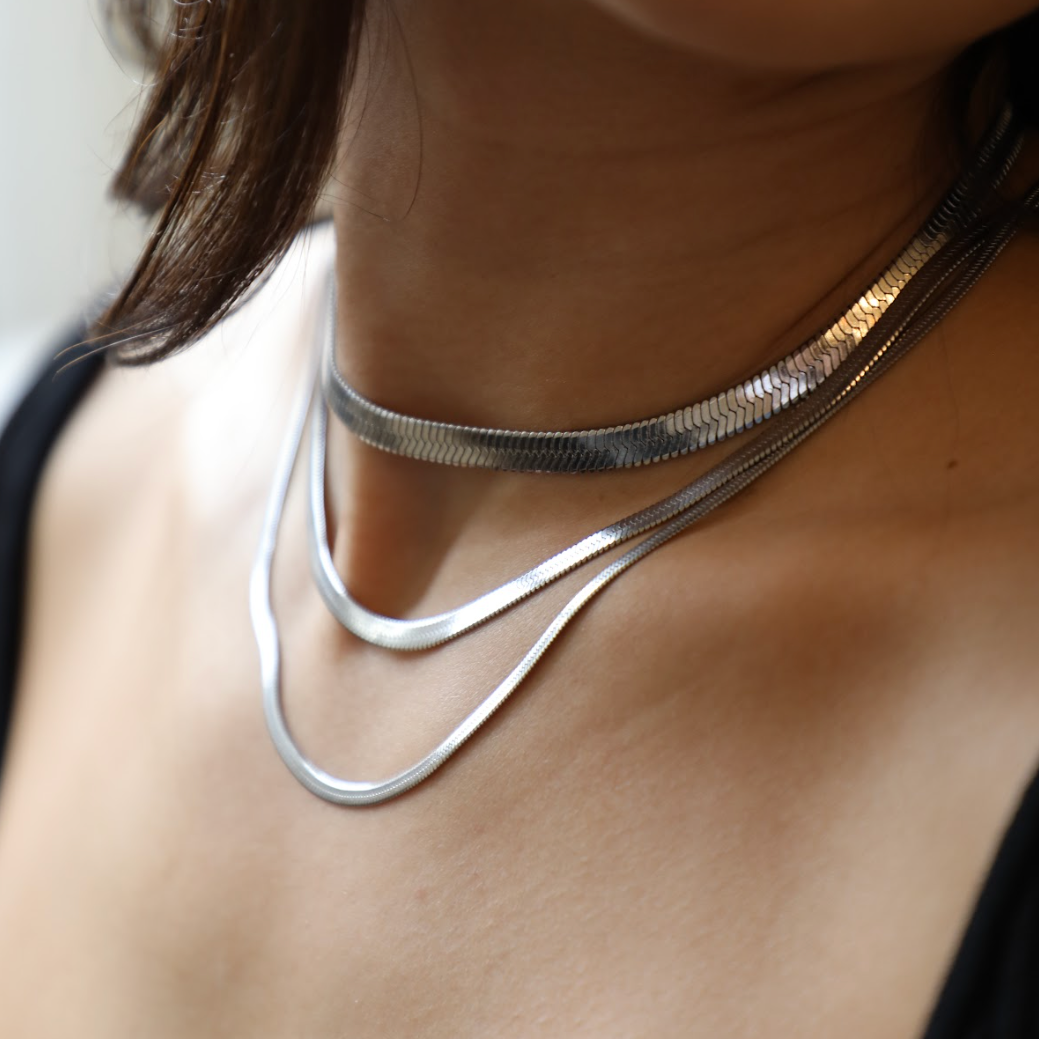 Κολιέ Λαμπερό Φίδι 