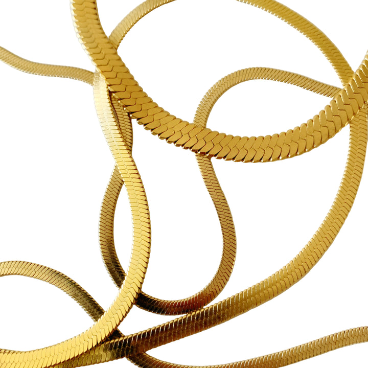 Κολιέ Λαμπερό Φίδι 