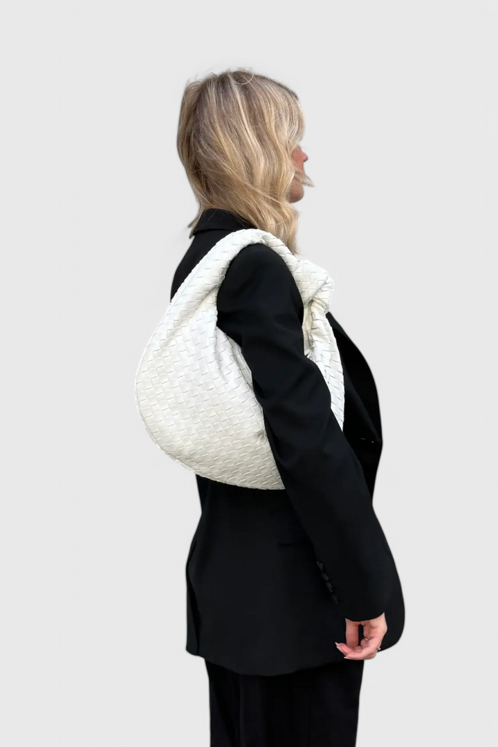 Sage Μεσαία Τσάντα Ώμου Υφασμάτινη