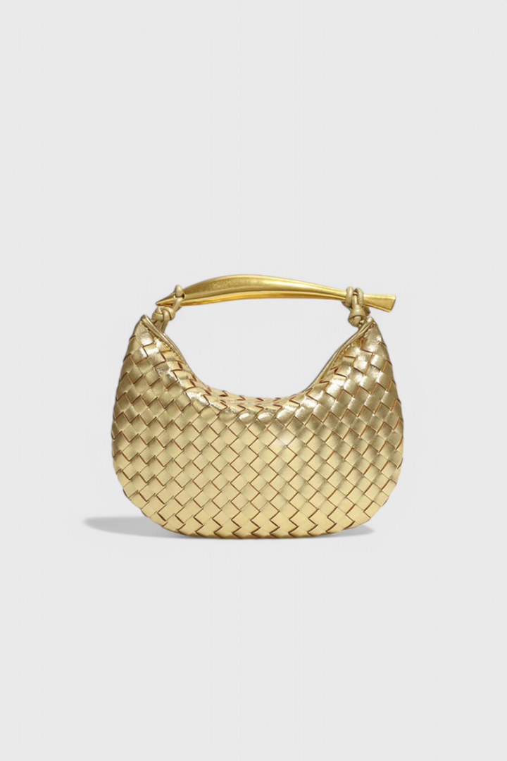 Τσάντα Gerda Bolso Woven με Χρυσή Λαβή