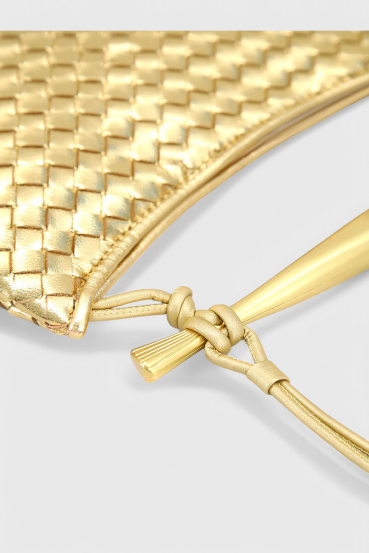 Τσάντα Gerda Bolso Woven με Χρυσή Λαβή