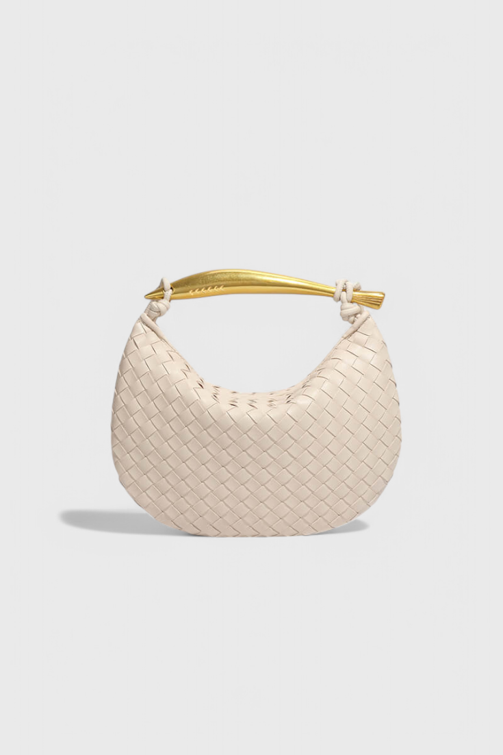 Τσάντα Gerda Bolso Woven με Χρυσή Λαβή