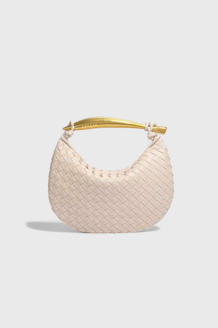 Τσάντα Gerda Bolso Woven με Χρυσή Λαβή