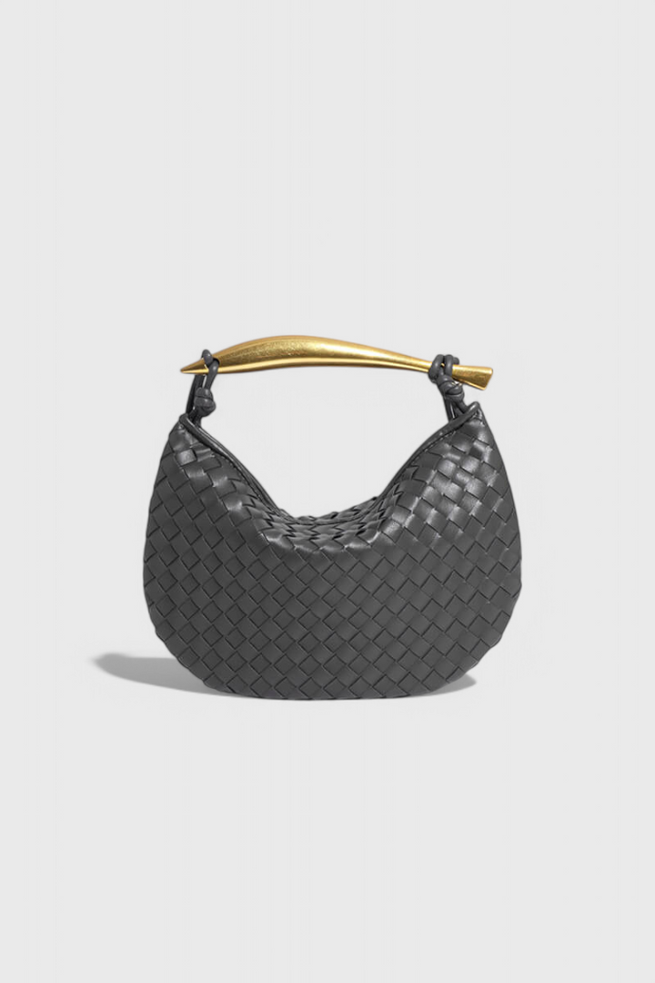 Τσάντα Gerda Bolso Woven με Χρυσή Λαβή