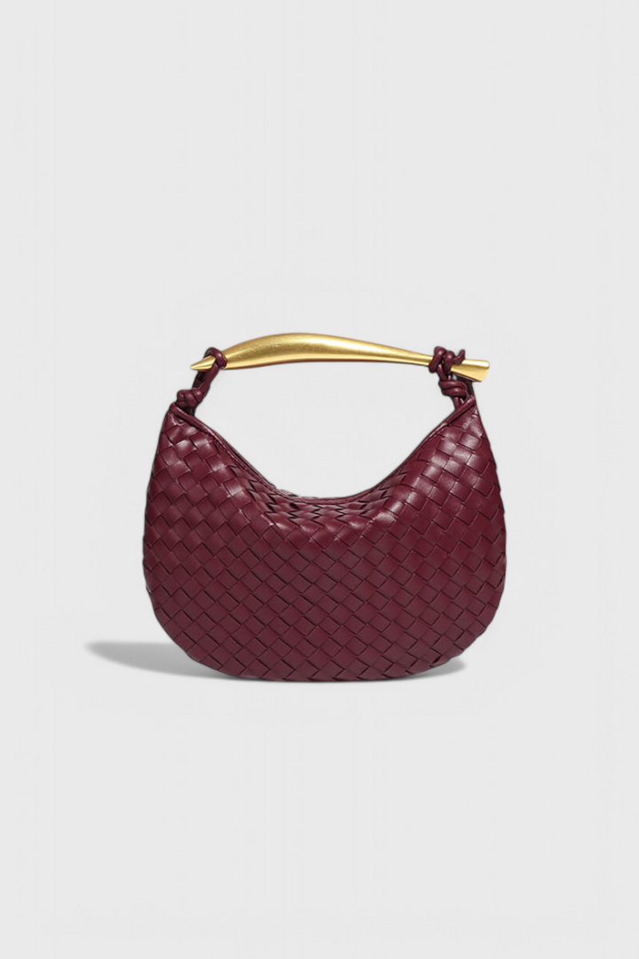 Τσάντα Gerda Bolso Woven με Χρυσή Λαβή