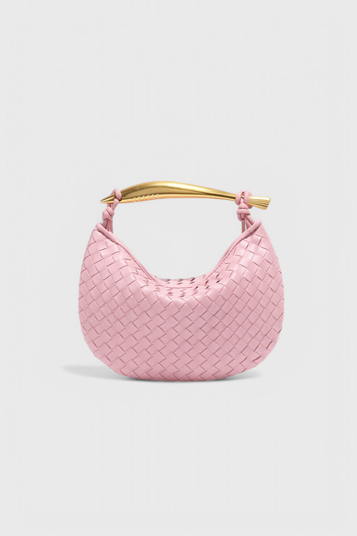 Τσάντα Gerda Bolso Woven με Χρυσή Λαβή