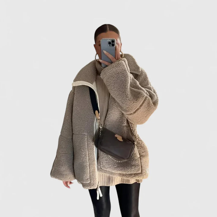 Γαλήνη - Μαλακό και άνετο ζεστό μπουφάν με κομψή γραμμή