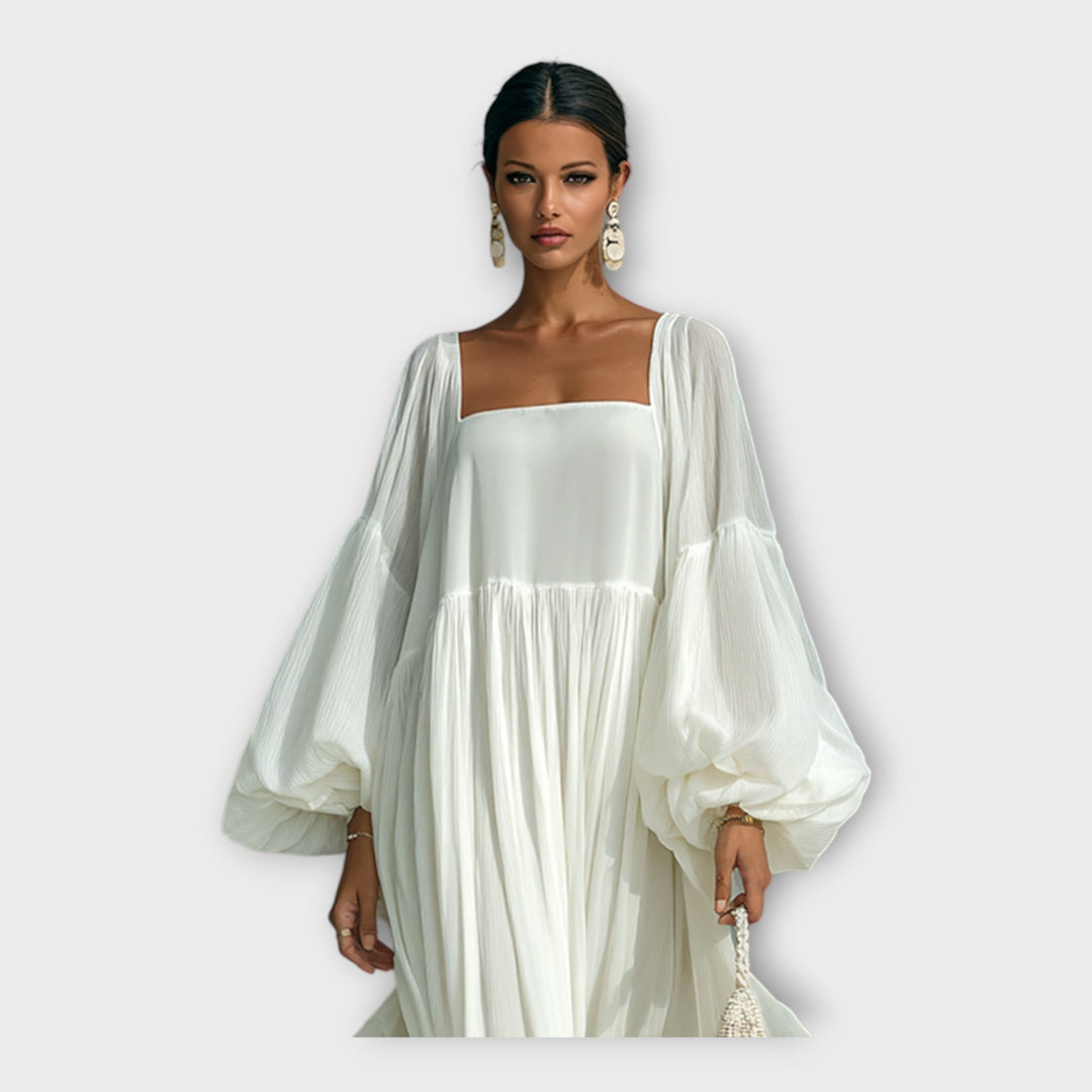 Αέρινο φόρεμα με εκλεπτυσμένη minimal αισθητική