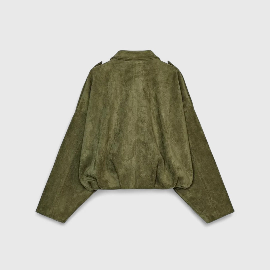 Ηρώ - Μπουφάν με φαρδιά γραμμή, απαλή υφή και ζεστή αίσθηση