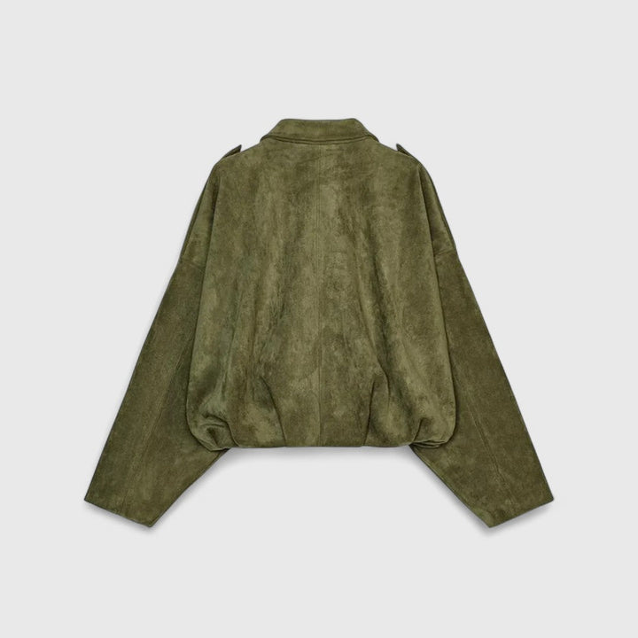 Ηρώ - Μπουφάν με φαρδιά γραμμή, απαλή υφή και ζεστή αίσθηση