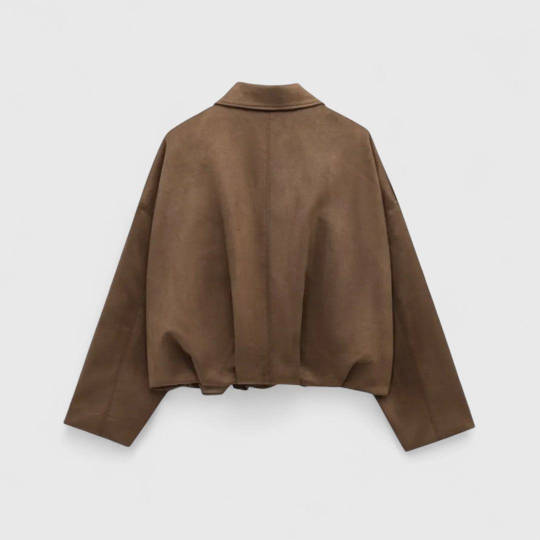 Ηρώ - Μπουφάν με φαρδιά γραμμή, απαλή υφή και ζεστή αίσθηση