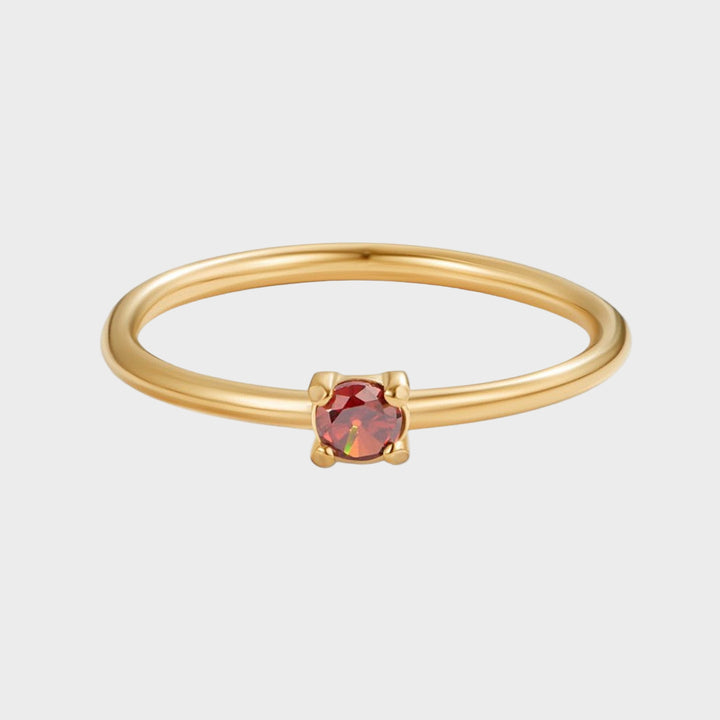 Ιφιγένεια - Χρυσά δαχτυλίδια με λίθο γέννησης