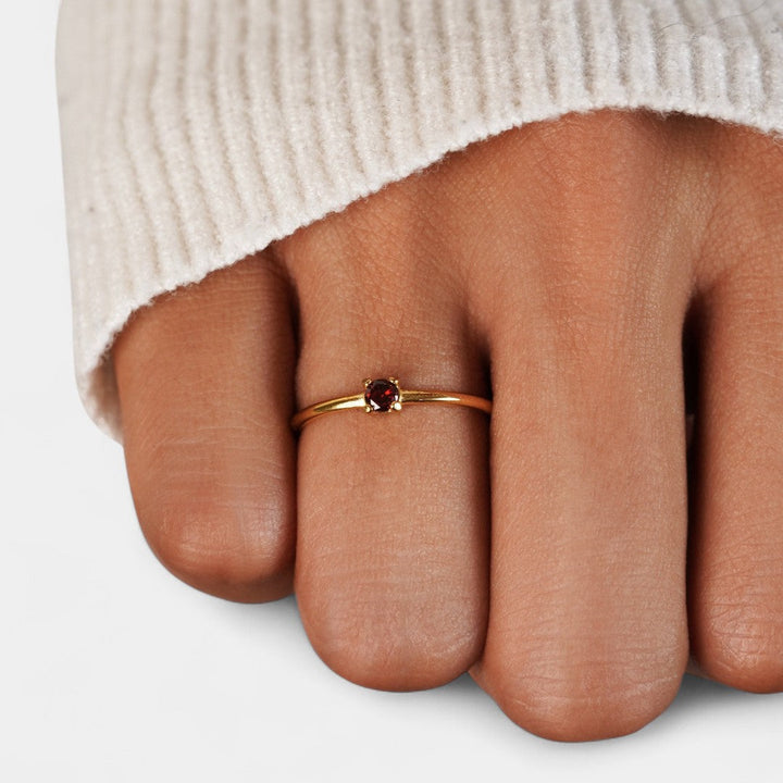 Ιφιγένεια - Χρυσά δαχτυλίδια με λίθο γέννησης