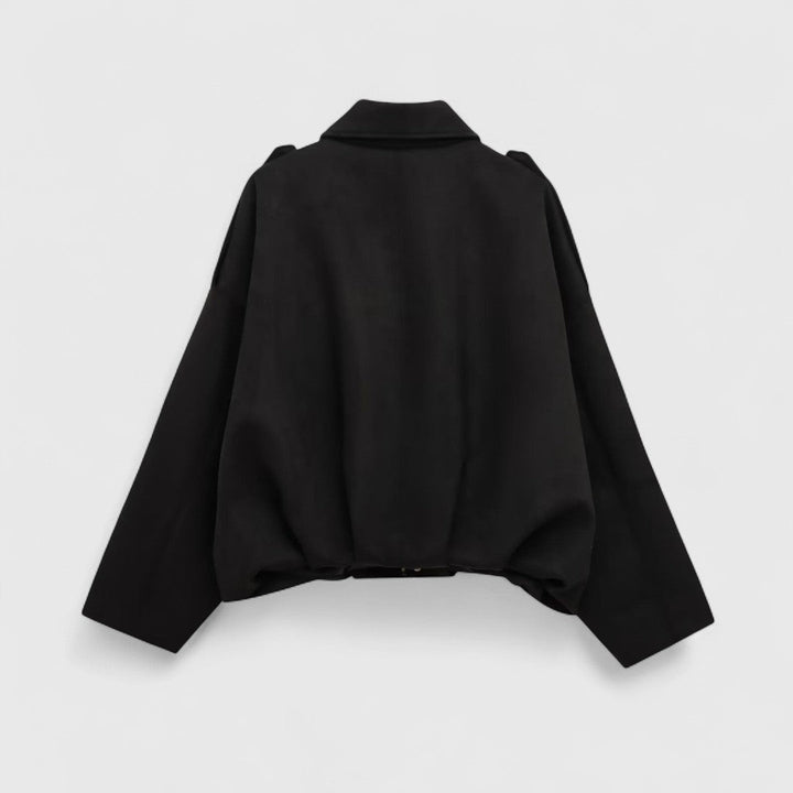 Ηρώ - Μπουφάν με φαρδιά γραμμή, απαλή υφή και ζεστή αίσθηση