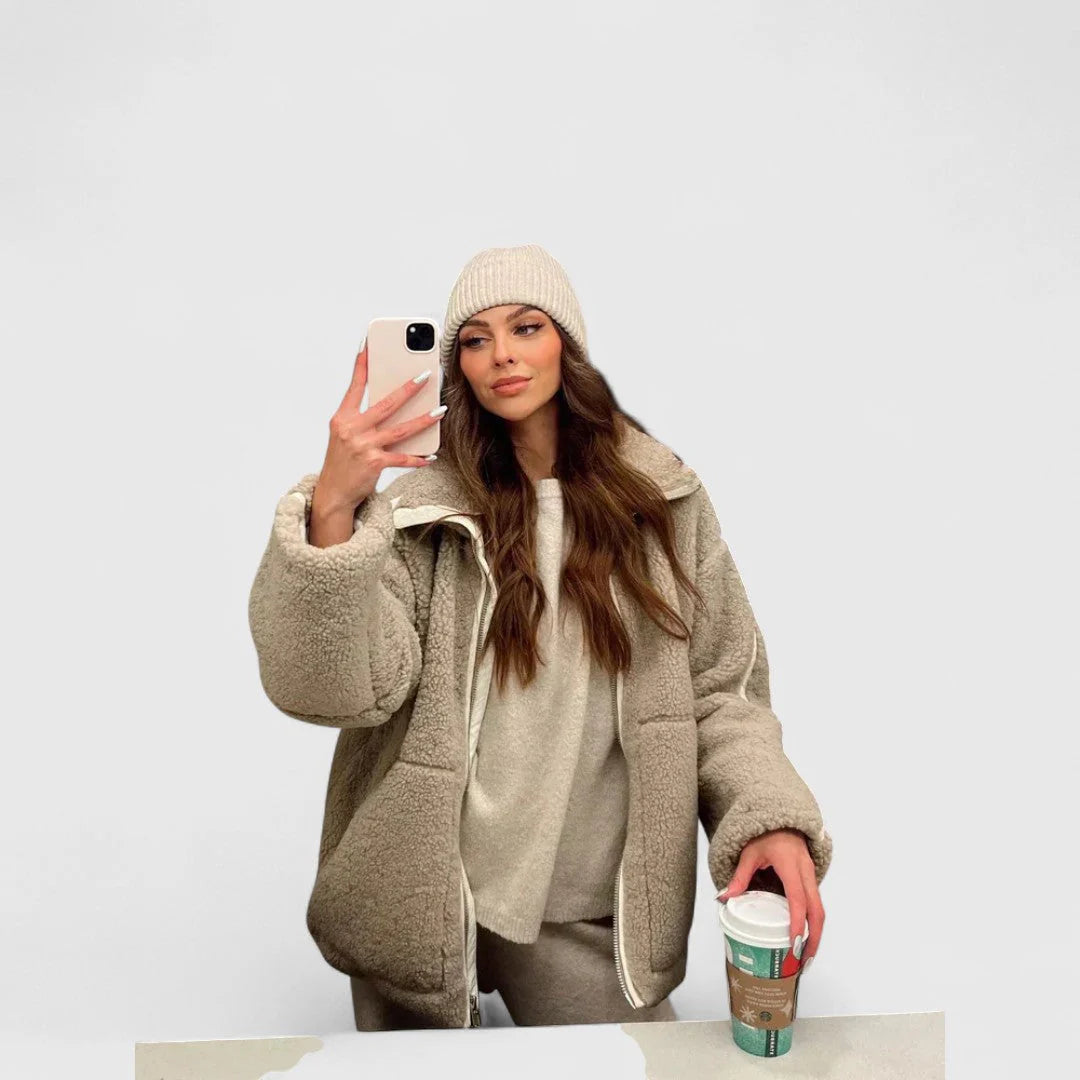 Γαλήνη - Μαλακό και άνετο ζεστό μπουφάν με κομψή γραμμή