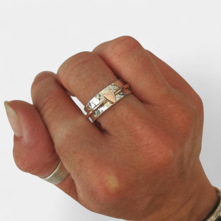 Μυρσίνη - Λεπτεπίλεπτο δαχτυλίδι καρδιά σε χρυσό, ροζ-χρυσό ή ασήμι