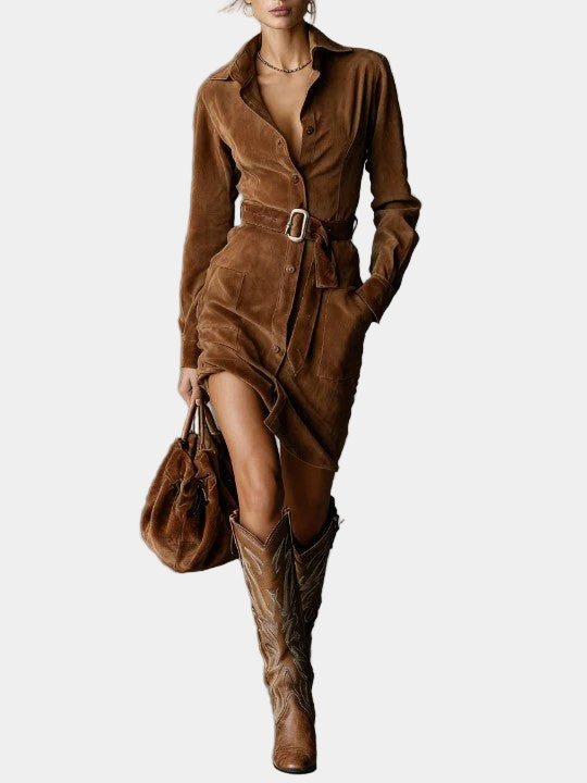 Θεοδώρα - Κομψό μίντι φόρεμα