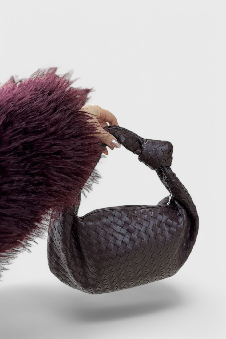 Sage Μεσαία Τσάντα Ώμου Υφασμάτινη