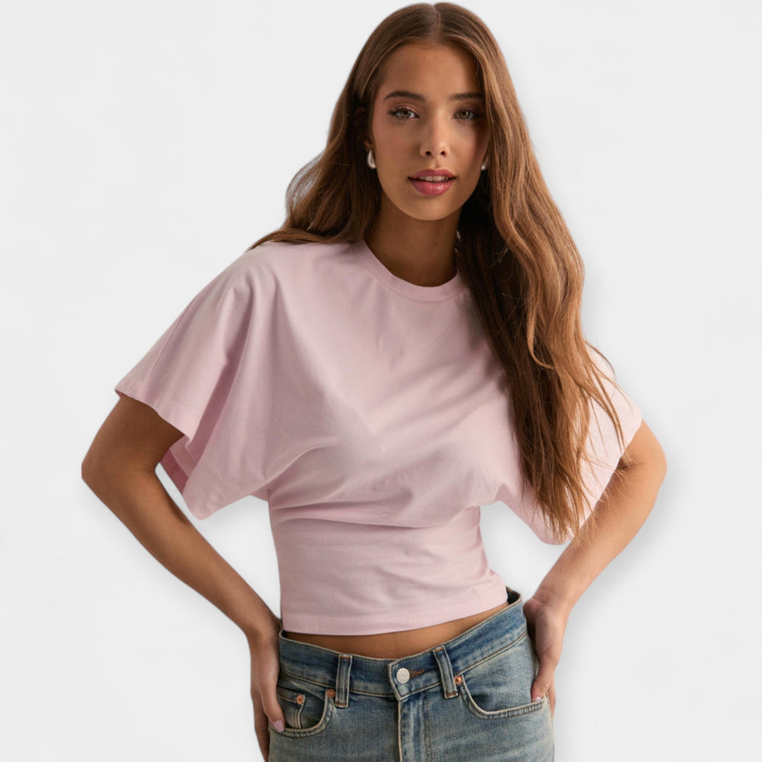 Μπλούζα με Άνετα Φαρδιά Μανίκια