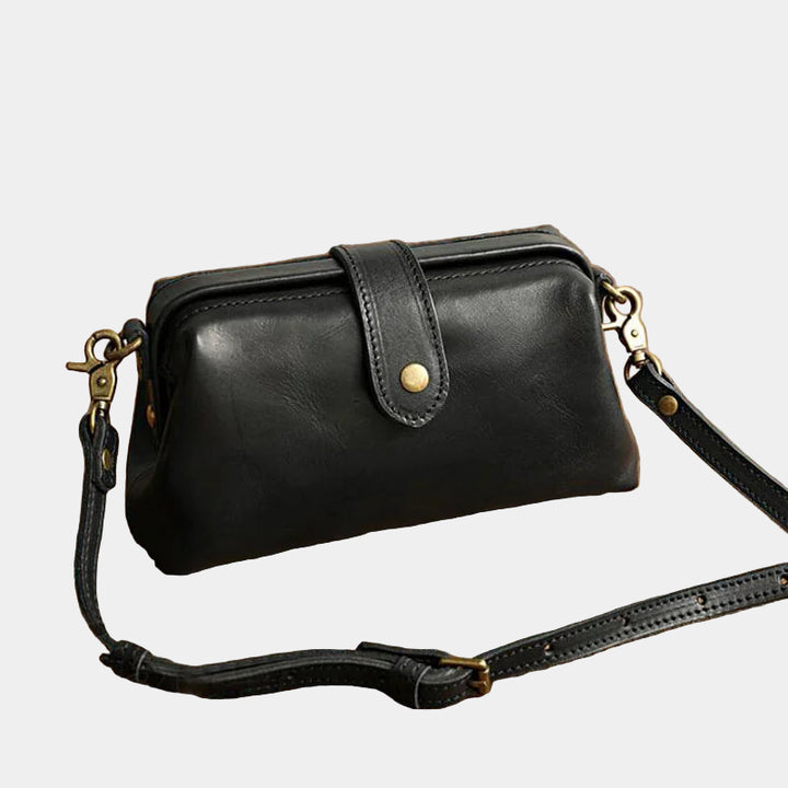 Ιβυ - Μίνι Δερμάτινη Τσάντα Χιαστί